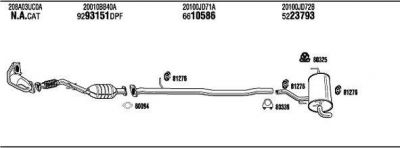 WALKER NIK019888DA система выпуска ог на NISSAN QASHQAI / QASHQAI +2 (J10, JJ10)