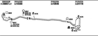 WALKER NIK11136A система выпуска ог на NISSAN QASHQAI / QASHQAI +2 (J10, JJ10)