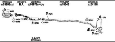 WALKER NIK11136BA система выпуска ог на NISSAN QASHQAI / QASHQAI +2 (J10, JJ10)