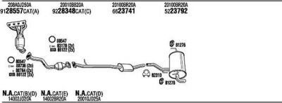 WALKER NIK11138A система выпуска ог на NISSAN QASHQAI / QASHQAI +2 (J10, JJ10)