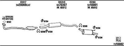 WALKER OP30084A система выпуска ог на OPEL CORSA B (73_, 78_, 79_)