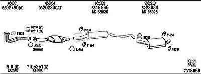 WALKER OP30152 система выпуска ог на OPEL CORSA B (73_, 78_, 79_)