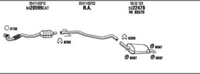 WALKER OP30172 система выпуска ог на OPEL CORSA C (F08, F68)