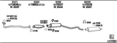 WALKER OP45003 система выпуска ог на OPEL ASTRA F Наклонная задняя часть (53_, 54_, 58_, 59_)