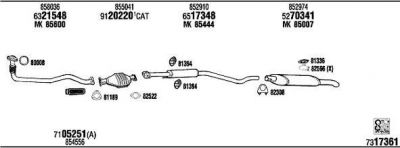 WALKER OP45018 система выпуска ог на OPEL ASTRA F универсал (51_, 52_)