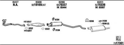 WALKER OP45045 система выпуска ог на OPEL ASTRA F (56_, 57_)