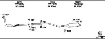 WALKER OP45074B система выпуска ог на OPEL ASTRA F (56_, 57_)