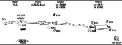 WALKER OP45097 система выпуска ог на OPEL ASTRA F универсал (51_, 52_)