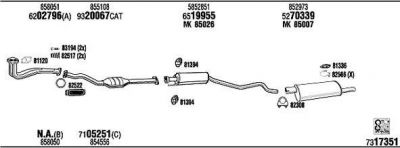 WALKER OP45105 система выпуска ог на OPEL ASTRA G седан (F69_)