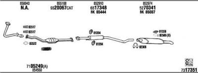 WALKER OP45109 система выпуска ог на OPEL ASTRA F Van (55_)