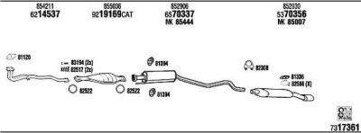 WALKER OP45143 система выпуска ог на OPEL ASTRA F (56_, 57_)