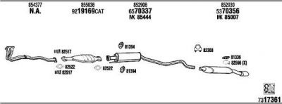 WALKER OP45144 система выпуска ог на OPEL ASTRA F (56_, 57_)