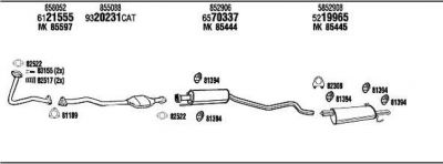 WALKER OP45353 система выпуска ог на OPEL ASTRA F CLASSIC седан
