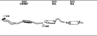 WALKER OP50607 система выпуска ог на OPEL MANTA B (58_, 59_)