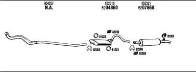 WALKER OP50615C система выпуска ог на OPEL ASCONA B (81_, 86_, 87_, 88_)