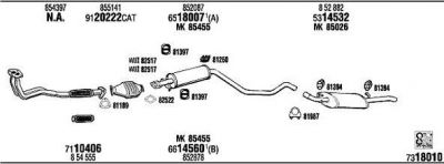 WALKER OP55133A система выпуска ог на OPEL VECTRA A (86_, 87_)