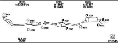 WALKER OP73101B система выпуска ог на OPEL OMEGA A (16_, 17_, 19_)