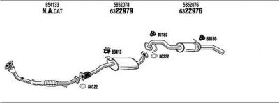 WALKER OP85013 система выпуска ог на OPEL FRONTERA B (6B_)
