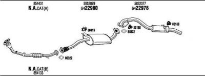 WALKER OP85014 система выпуска ог на OPEL FRONTERA B (6B_)