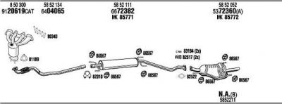 WALKER OPH09002BA система выпуска ог на OPEL ASTRA G универсал (F35_)