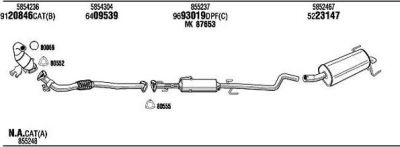 WALKER OPH09247BA система выпуска ог на OPEL ASTRA H фургон (L70)