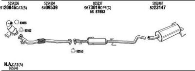WALKER OPH09247BB система выпуска ог на OPEL ASTRA H фургон (L70)