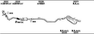 WALKER OPH17934A система выпуска ог на OPEL SIGNUM