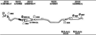 WALKER OPH17934BA система выпуска ог на OPEL SIGNUM