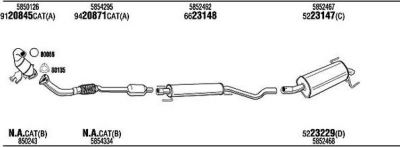 WALKER OPH18301A система выпуска ог на OPEL ASTRA H GTC (L08)