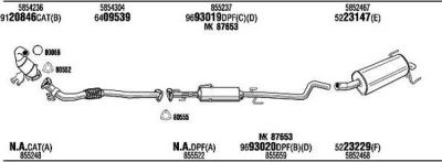 WALKER OPH18301BA система выпуска ог на OPEL ASTRA H GTC (L08)