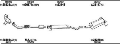 WALKER OPH19119A система выпуска ог на OPEL ASTRA H (L48)