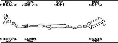 WALKER OPH19464A система выпуска ог на OPEL ASTRA H GTC (L08)