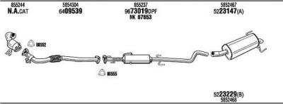 WALKER OPH19464DB система выпуска ог на OPEL ASTRA H GTC (L08)