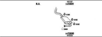 WALKER OPK030833 система выпуска ог на OPEL MOVANO Combi (J9)