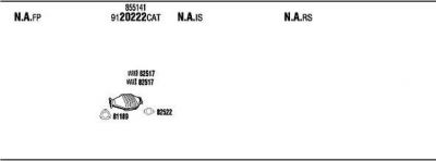 WALKER OPT10723 система выпуска ог на OPEL ASTRA F Van (55_)