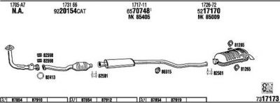 WALKER PE10632 система выпуска ог на PEUGEOT 106 I (1A, 1C)