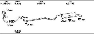 WALKER PEH23383A система выпуска ог на PEUGEOT 308 (4A_, 4C_)