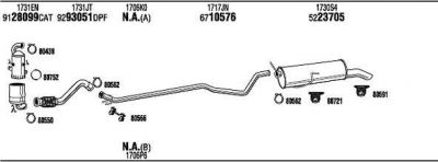 WALKER PEH23383BB система выпуска ог на PEUGEOT 308 (4A_, 4C_)