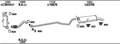 WALKER PEH23383BC система выпуска ог на PEUGEOT 308 (4A_, 4C_)