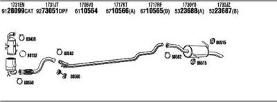WALKER PEK024537DD система выпуска ог на PEUGEOT PARTNER фургон