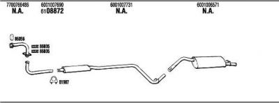 WALKER RE20113 система выпуска ог на RENAULT SUPER 5 (B/C40_)