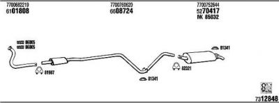 WALKER RE20123B система выпуска ог на RENAULT SUPER 5 (B/C40_)