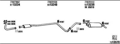 WALKER RE20133B система выпуска ог на RENAULT SUPER 5 (B/C40_)