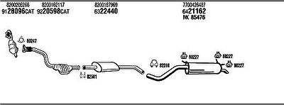WALKER REH30046A система выпуска ог на RENAULT MEGANE I (BA0/1_)