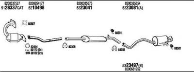 WALKER REK011056 система выпуска ог на RENAULT CLIO III (BR0/1, CR0/1)