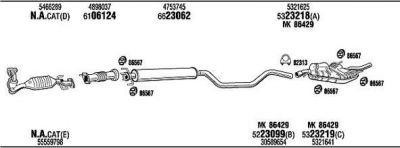 WALKER SAH08775B система выпуска ог на SAAB 9-5 (YS3E)