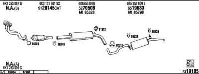 WALKER SE60008 система выпуска ог на SEAT CORDOBA (6K1, 6K2)