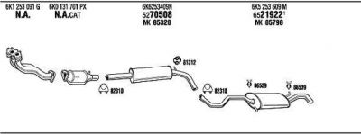 WALKER SE60071 система выпуска ог на SEAT CORDOBA (6K1, 6K2)