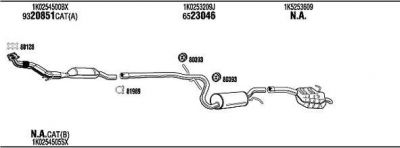 WALKER SK61039 система выпуска ог на SKODA OCTAVIA (1Z3)