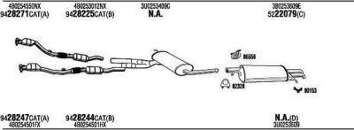 WALKER SKH16293 система выпуска ог на SKODA SUPERB (3U4)